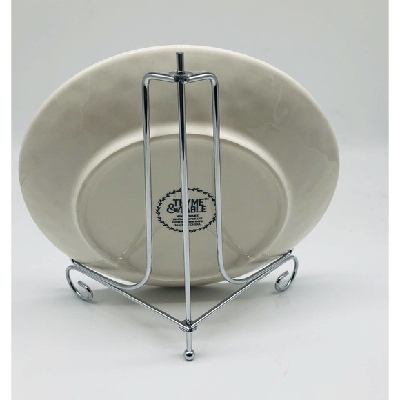 Thyme & Table Stoneware Salad Appetizer Plate 8.5” Black White -Replacement- A3 - Picture 4 of 5